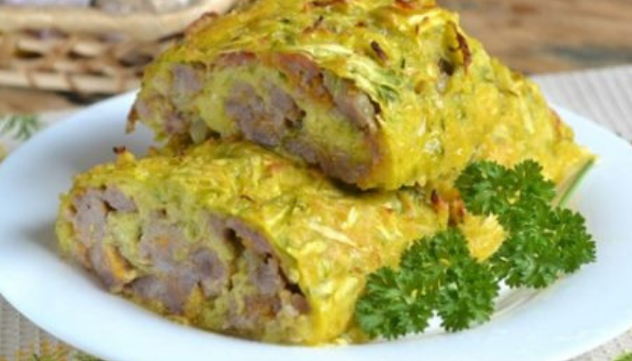 Закусочный кабачковый рулет — ешь и худей Закусочный кабачковый рулет — ешь и худей