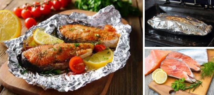 Какой стороной фольги запекать в духовке мясо и рыбу — матовой или блестящей? Кулинарные советы и 2 вкусных рецепта запеченных блюд Какой стороной фольги запекать в духовке мясо и рыбу — матовой или блестящей? Кулинарные советы и 2 вкусных рецепта запеченных блюд