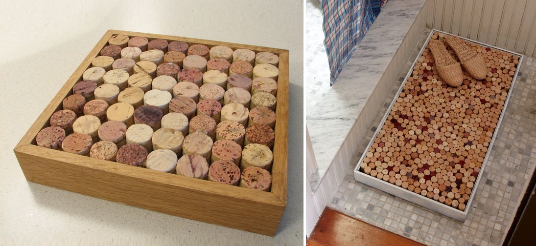 Handmade: коврик из винных пробок