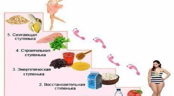 ЭТАПЫ ДИЕТЫ «ЛЕСЕНКА»