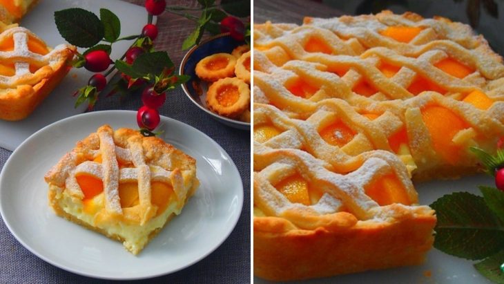Персиковый пирог «Нежный»